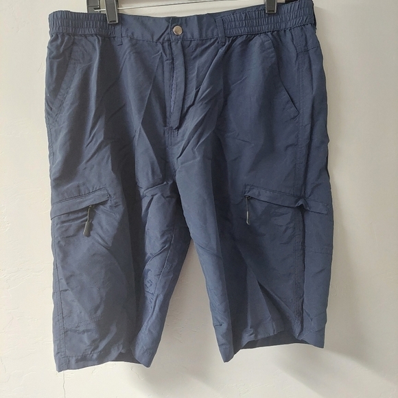 Ochenta Navy Blue Shorts Size 36 for Land or Water Use Zip Pockets‎ Lightweight - Picture 1 of 9
